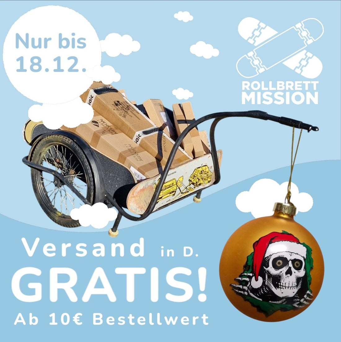 Versand GRATIS - nur bis 18.12.! - Rollbrett Mission