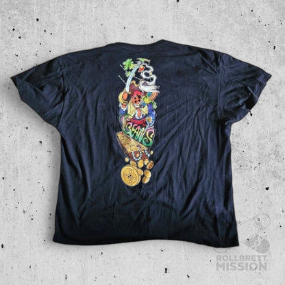 Bean Skateboards T-Shirt Pirates black - Rollbrett Mission