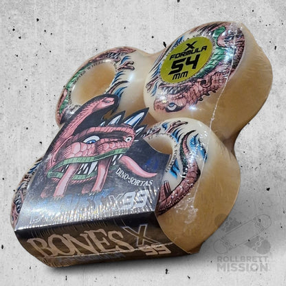 Bones X - Formula 99A 54mm V1 TJ Rogers Dino - Sortas Wheels - Skateboard - Rollen - Rollbrett Mission