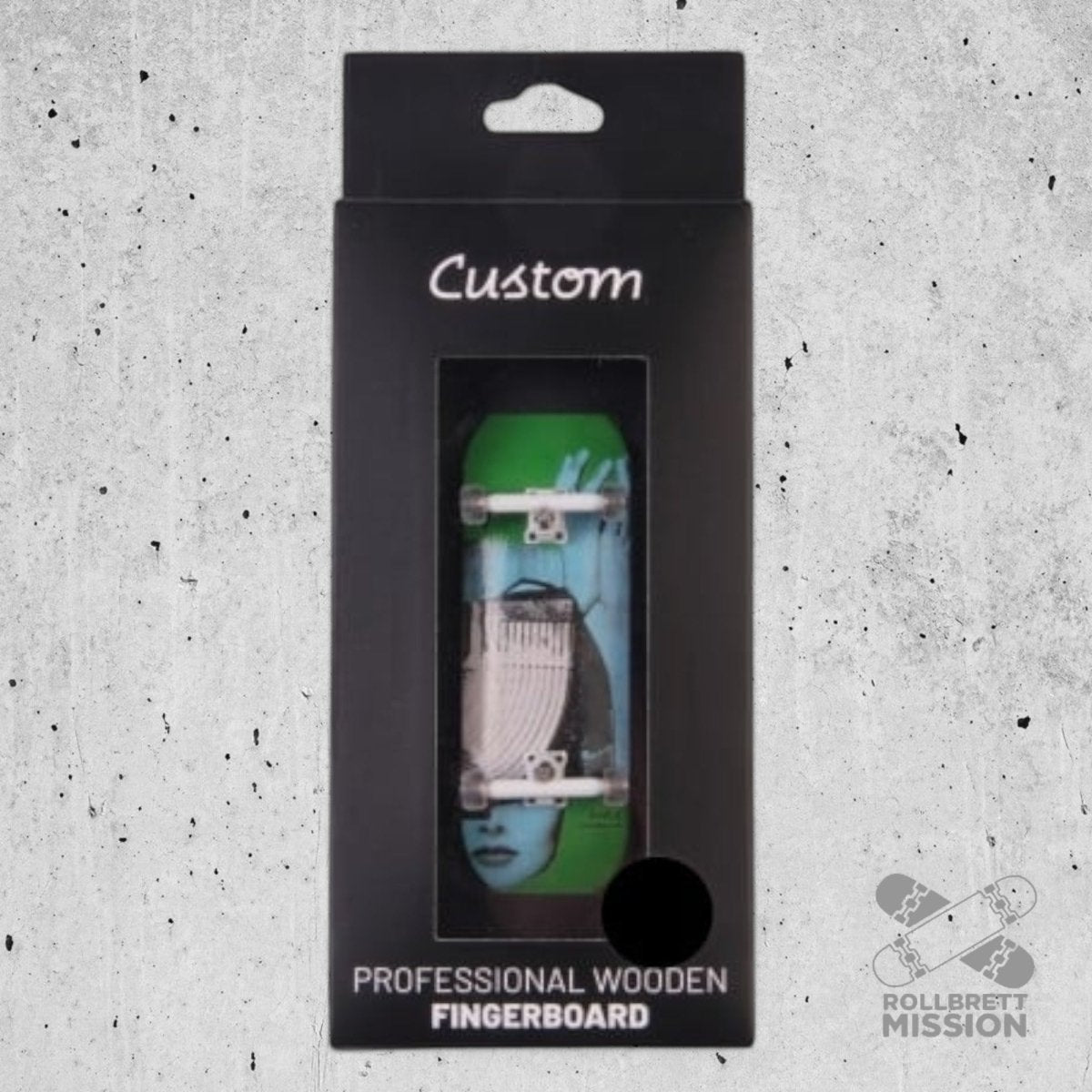 Custom Fingerboard Complete Antiz Dogma green 34mm - Fingerboard - Rollbrett Mission