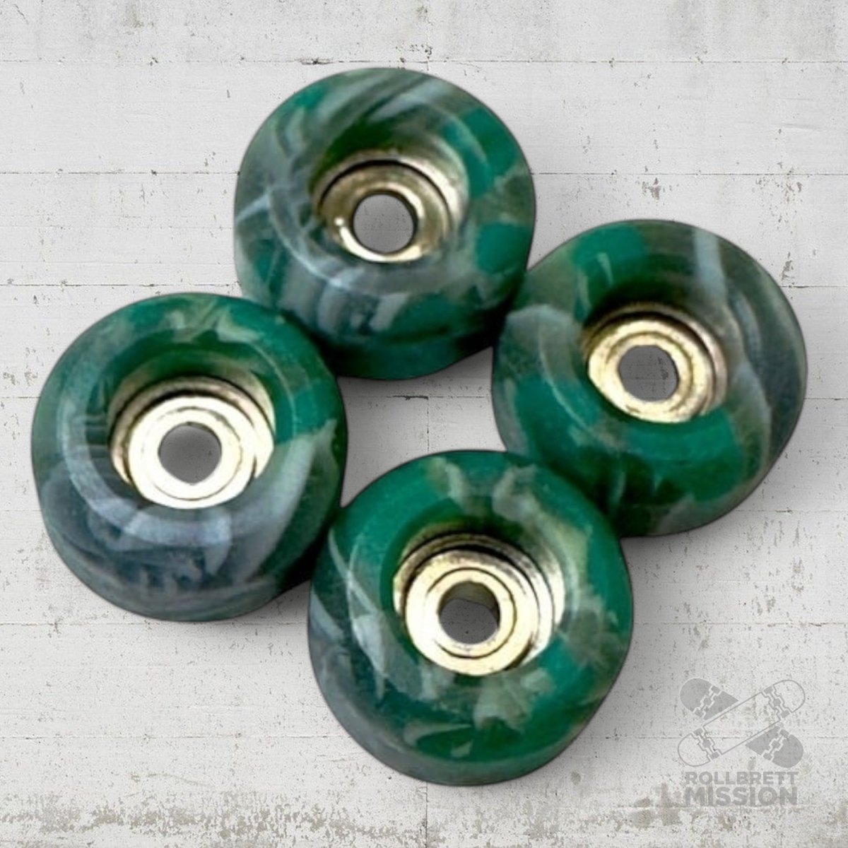 Custom Fingerboard Wheels Swirl color - Fingerboard - Rollbrett Mission