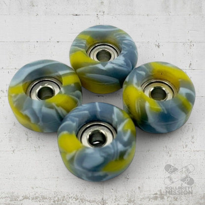 Custom Fingerboard Wheels Swirl color - Fingerboard - Rollbrett Mission