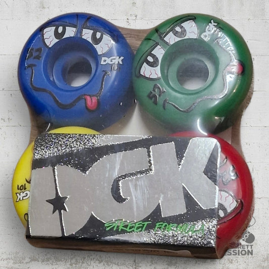 DGK Drizzle Wheels 52mm 101A bunt - Skateboard - Rollen - Rollbrett Mission