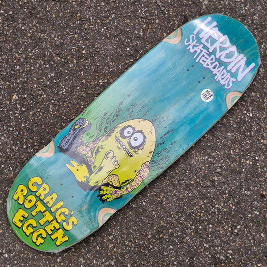 Heroin Skateboards Craig's Rotten Egg 10.0 Deck - Skateboard - Decks - Rollbrett Mission