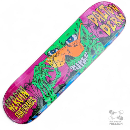 Heroin Skateboards Dalton Dern Skeleton 8.5 Deck - Skateboard - Decks - Rollbrett Mission