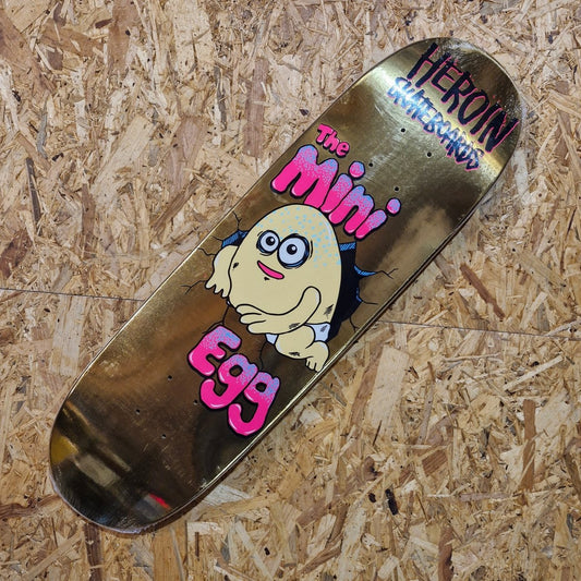 Heroin Skateboards Mini Egg Gold 8.38 Deck - Skateboard - Decks - Rollbrett Mission