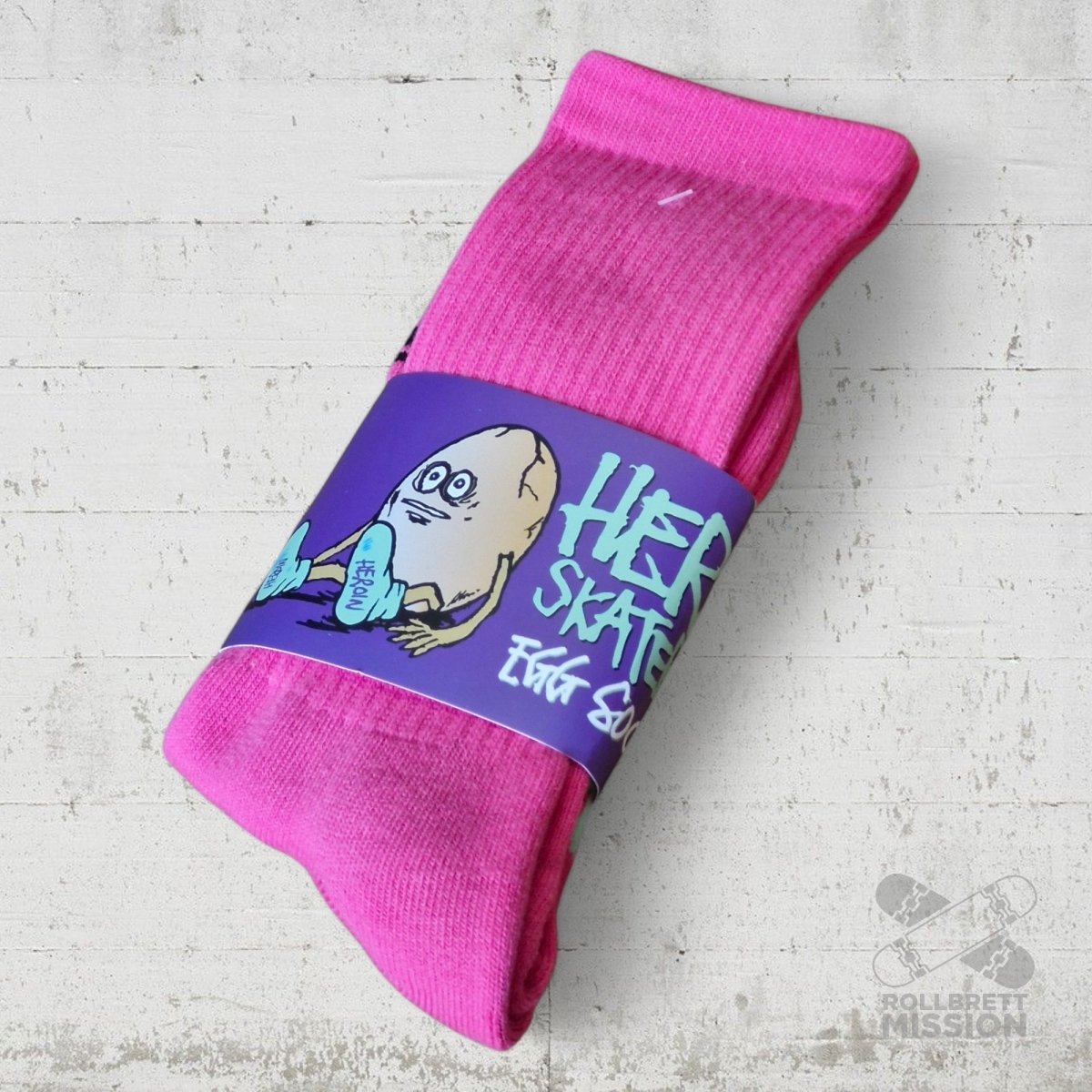 Heroin Socks Big Egg pink - Socken - Rollbrett Mission