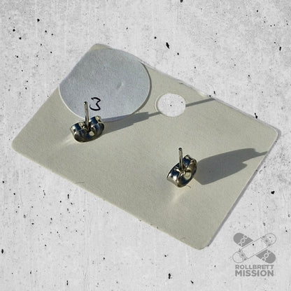 Hotsourkraut Skateboard - Ohrstecker Recycling eckig V2 - Schmuck - Rollbrett Mission