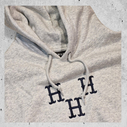 HUF Hoodie Hat Trick heather grey - Shirts & Tops - Rollbrett Mission