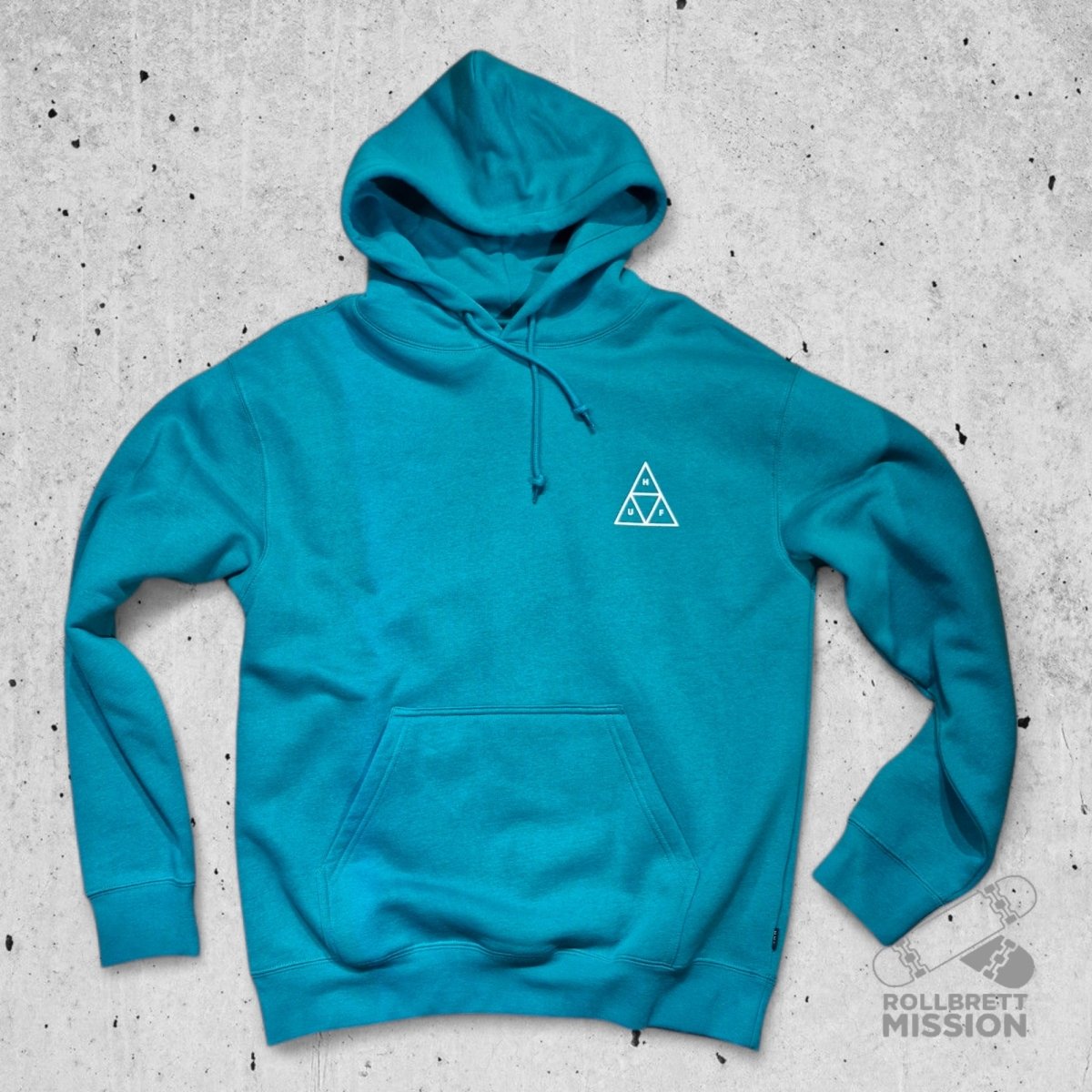 HUF Hoodie Set TT emerald green - Shirts & Tops - Rollbrett Mission