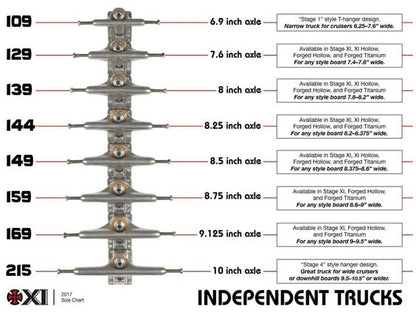 Independent Stage 11 144 Hollow Reynolds Block Silver Mid Truck - Skateboard - Achsen - Rollbrett Mission