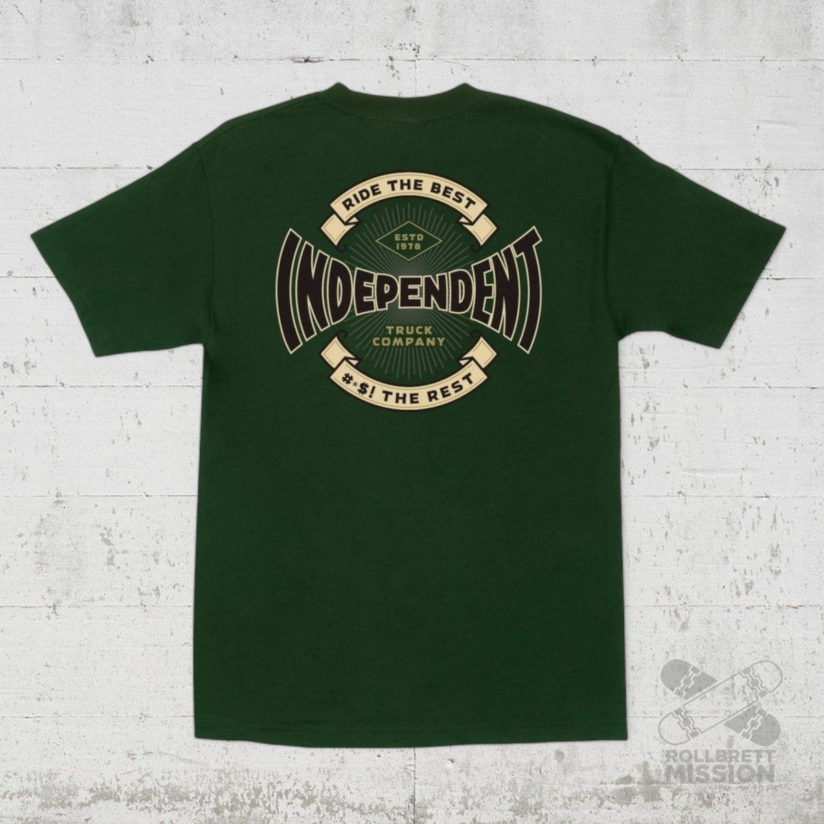 Independent T-Shirt Established 78 forest green - Rollbrett Mission