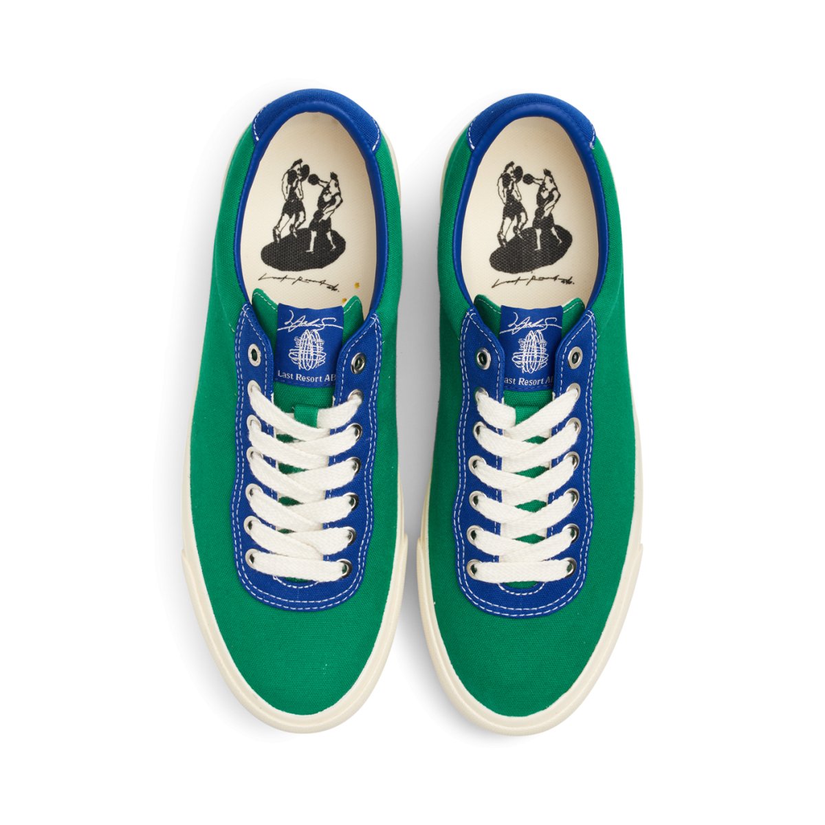 Last Resort AB VM001 Lo Canvas Julian Smith kelly green klein blue Skateshoe - Skateboard - Schuhe - Rollbrett Mission