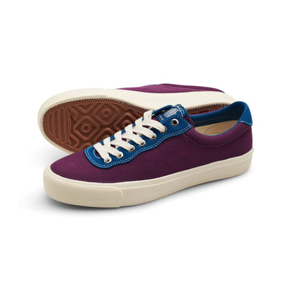 Last Resort AB VM001 Lo Canvas Julian Smith Plum dirty blue Skateshoe - Skateboard - Schuhe - Rollbrett Mission