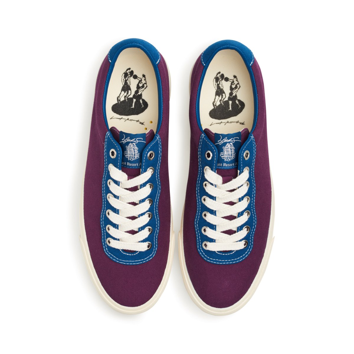 Last Resort AB VM001 Lo Canvas Julian Smith Plum dirty blue Skateshoe - Skateboard - Schuhe - Rollbrett Mission