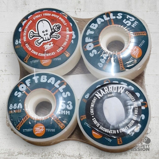 Mob Skateboards 53m 88A Softballs Wheels - Skateboard - Rollen - Rollbrett Mission