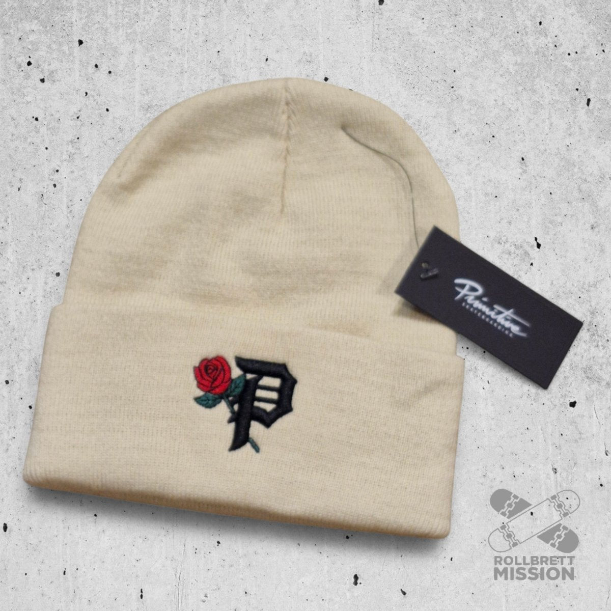 Primitive Beanie Rosey cream - Kopfbekleidung & - tücher - Rollbrett Mission