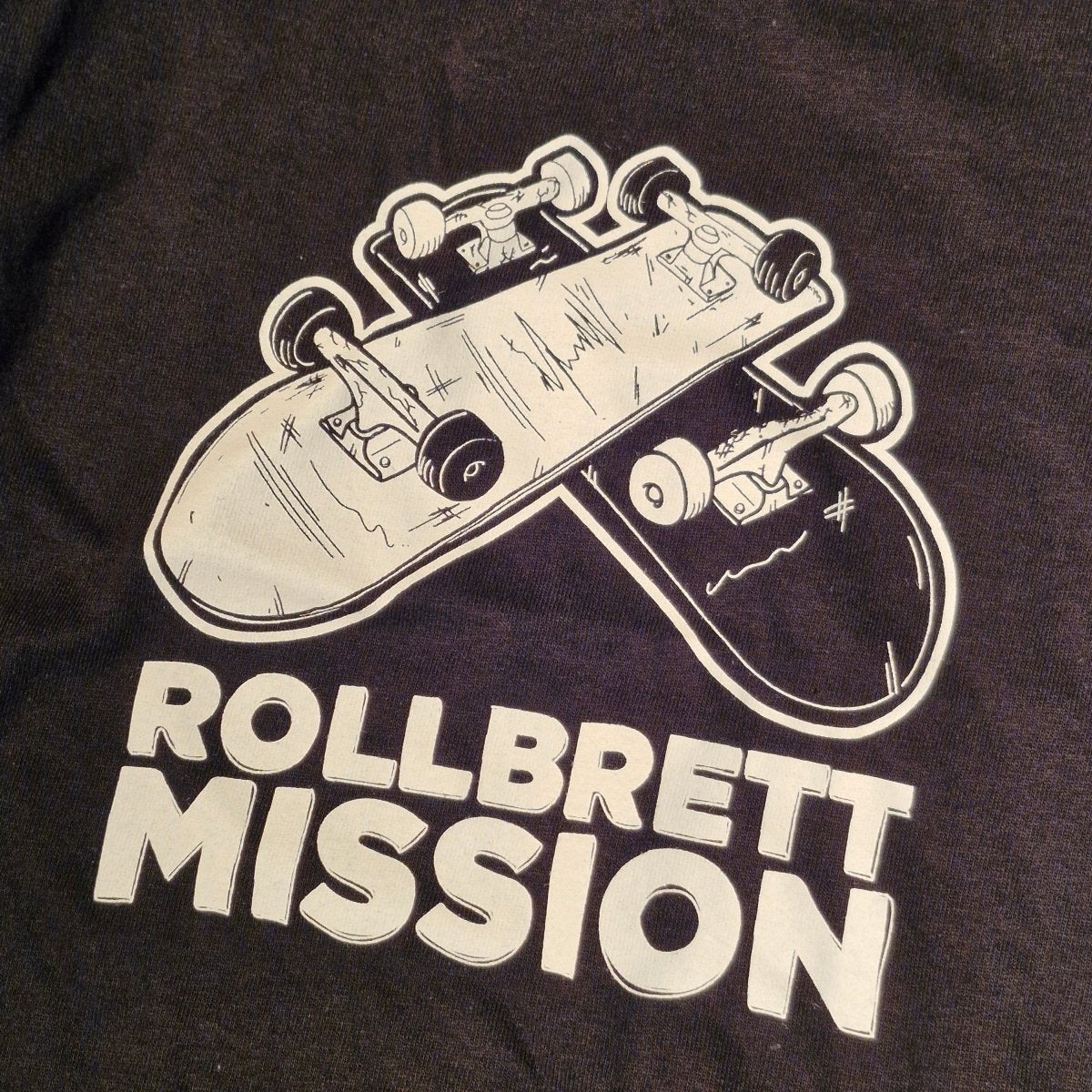 Rollbrett Mission 3D Logo Kids T-Shirt schwarz - Shirts & Tops - Rollbrett Mission