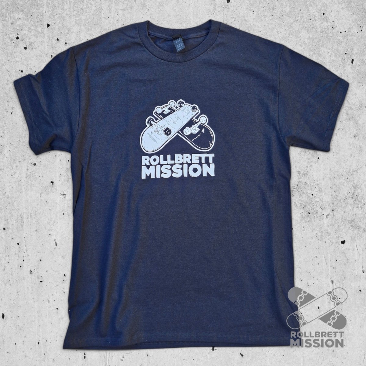 Rollbrett Mission 3D Logo T-Shirt schwarz - Shirts & Tops - Rollbrett Mission