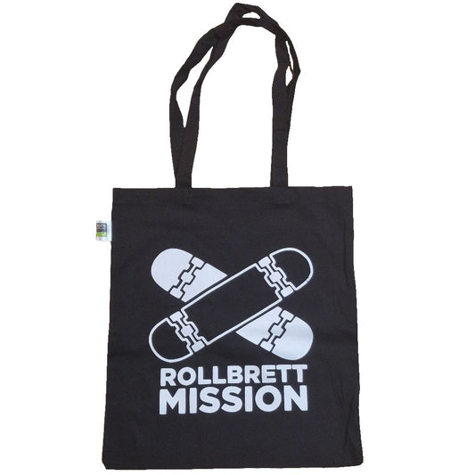 Rollbrett Mission Classic Turnbeutel Baumwolltasche schwarz - Taschen & Gepäck - Rollbrett Mission