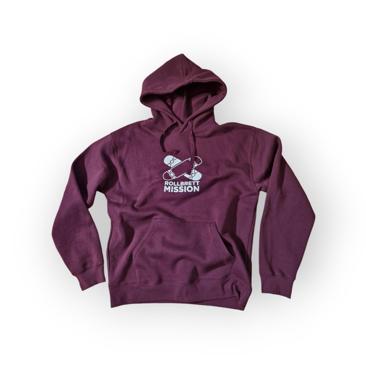 Rollbrett Mission New Classic Hoodie burgundy - Shirts & Tops - Rollbrett Mission