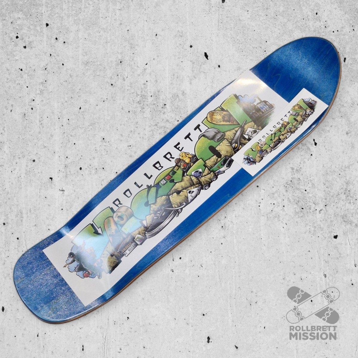 Rollbrett Mission Shop Spirit 9.0 Oldschool Deck - Skateboard - Decks - Rollbrett Mission