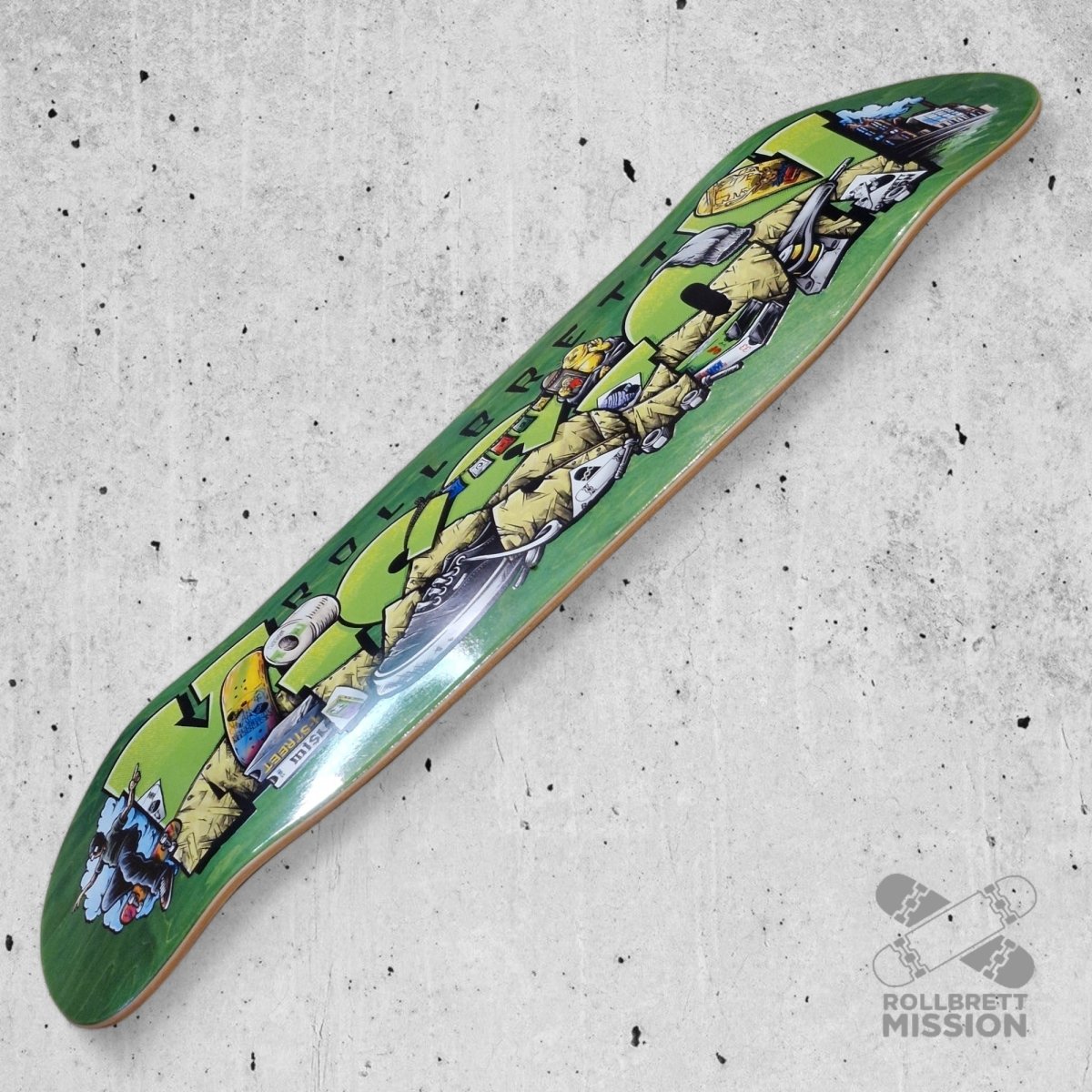 Rollbrett Mission Shop Spirit 9.25 Oldschool Deck - Skateboard - Decks - Rollbrett Mission