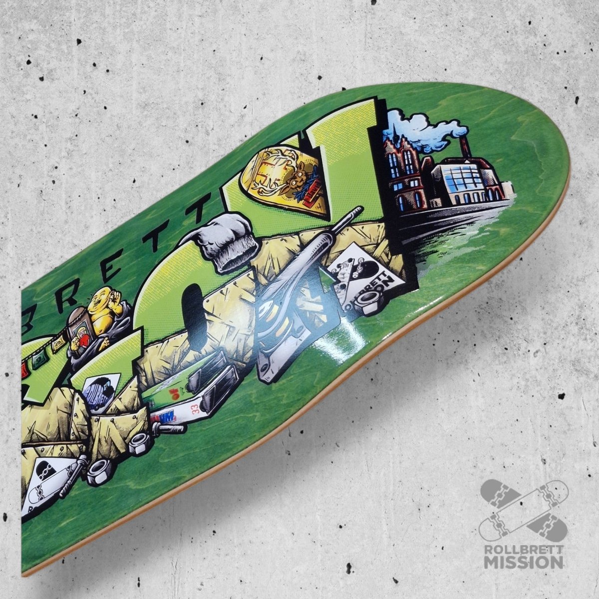 Rollbrett Mission Shop Spirit 9.25 Oldschool Deck - Skateboard - Decks - Rollbrett Mission