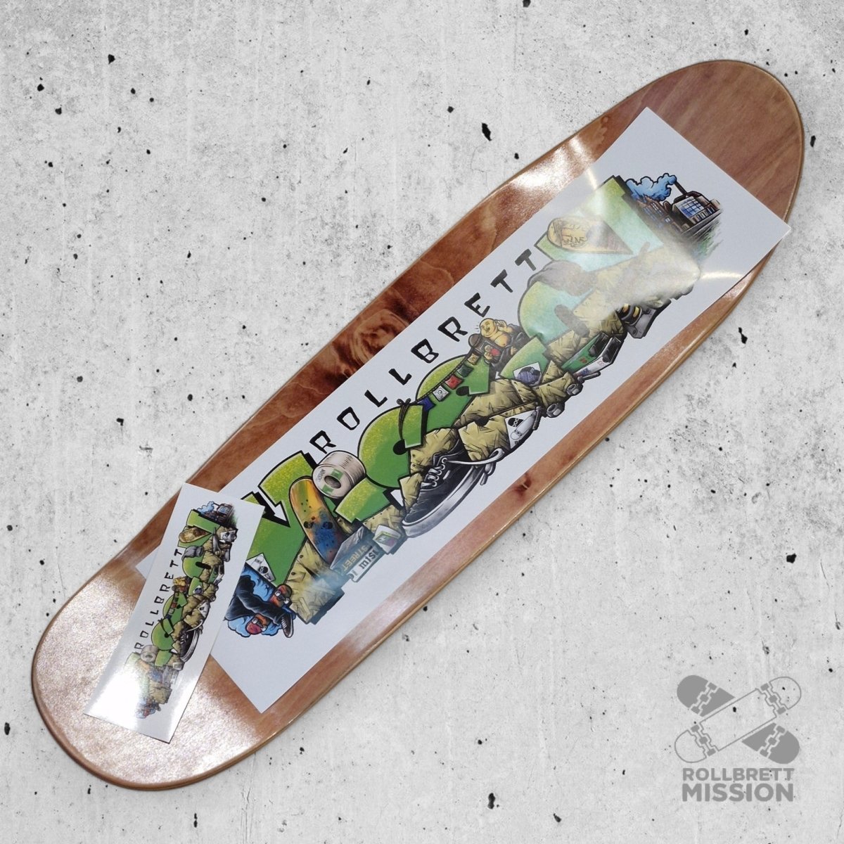 Rollbrett Mission Shop Spirit 9.25 Oldschool Deck - Skateboard - Decks - Rollbrett Mission