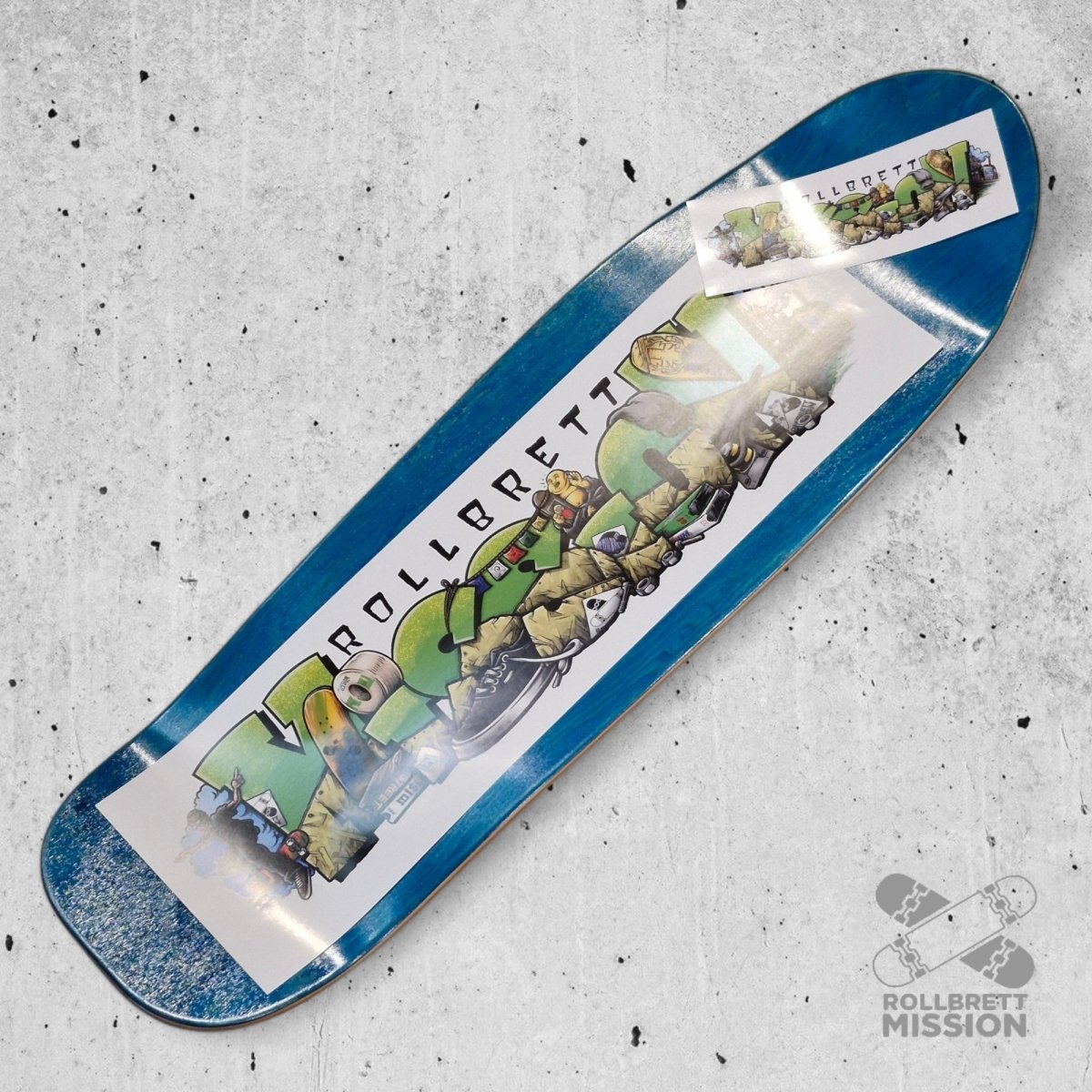 Rollbrett Mission Shop Spirit 9.75 Oldschool Deck - Skateboard - Decks - Rollbrett Mission