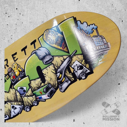 Rollbrett Mission Shop Spirit 9.75 Oldschool Deck - Skateboard - Decks - Rollbrett Mission