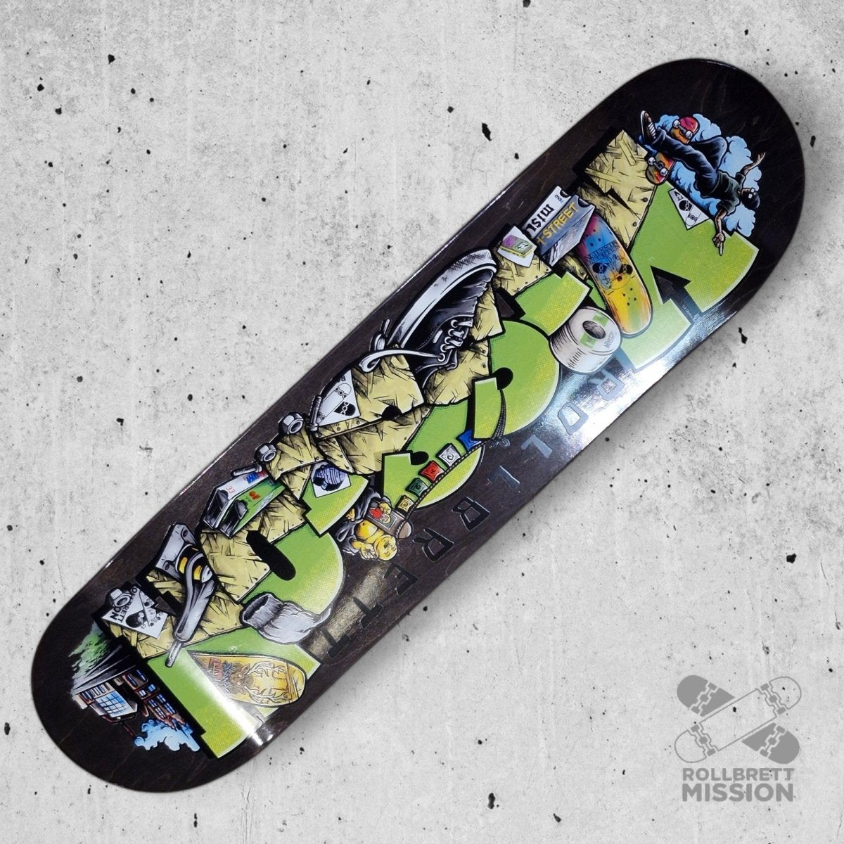 Rollbrett Mission Shop Spirit Deep Concave Deck - Skateboard - Decks - Rollbrett Mission