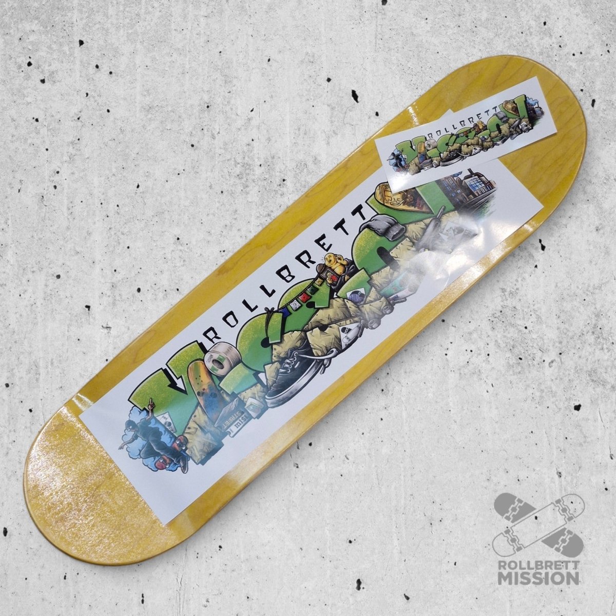 Rollbrett Mission Shop Spirit Deep Concave Deck - Skateboard - Decks - Rollbrett Mission