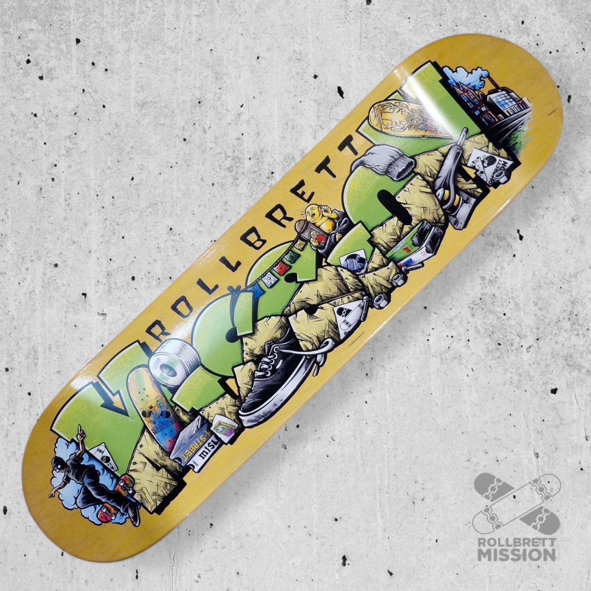 Rollbrett Mission Shop Spirit Medium Concave Deck - Skateboard - Decks - Rollbrett Mission