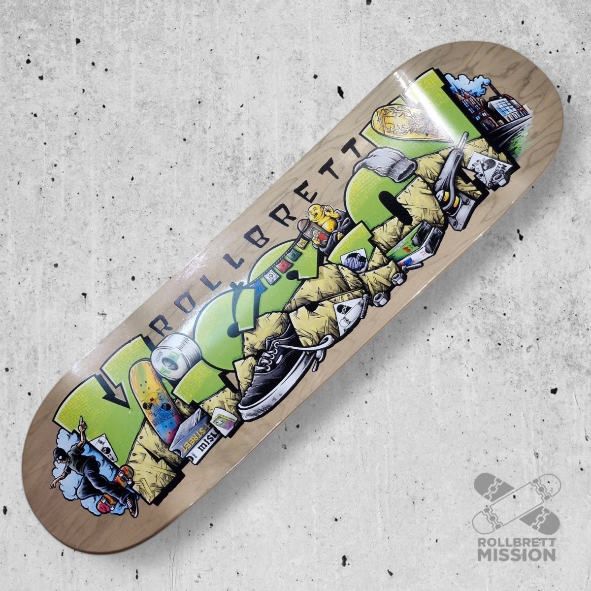 Rollbrett Mission Shop Spirit Medium Concave Deck - Skateboard - Decks - Rollbrett Mission