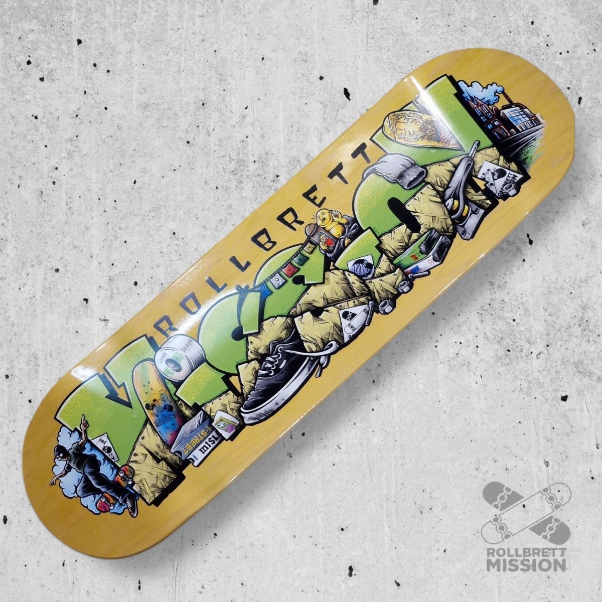 Rollbrett Mission Shop Spirit Medium Concave Deck - Skateboard - Decks - Rollbrett Mission