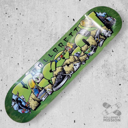 Rollbrett Mission Shop Spirit Symmetrical Twintail Deck - Skateboard - Decks - Rollbrett Mission