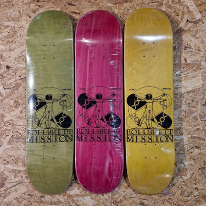 Rollbrett Mission Vitruvian 8.0 Logo Deck - Skateboard - Decks - Rollbrett Mission