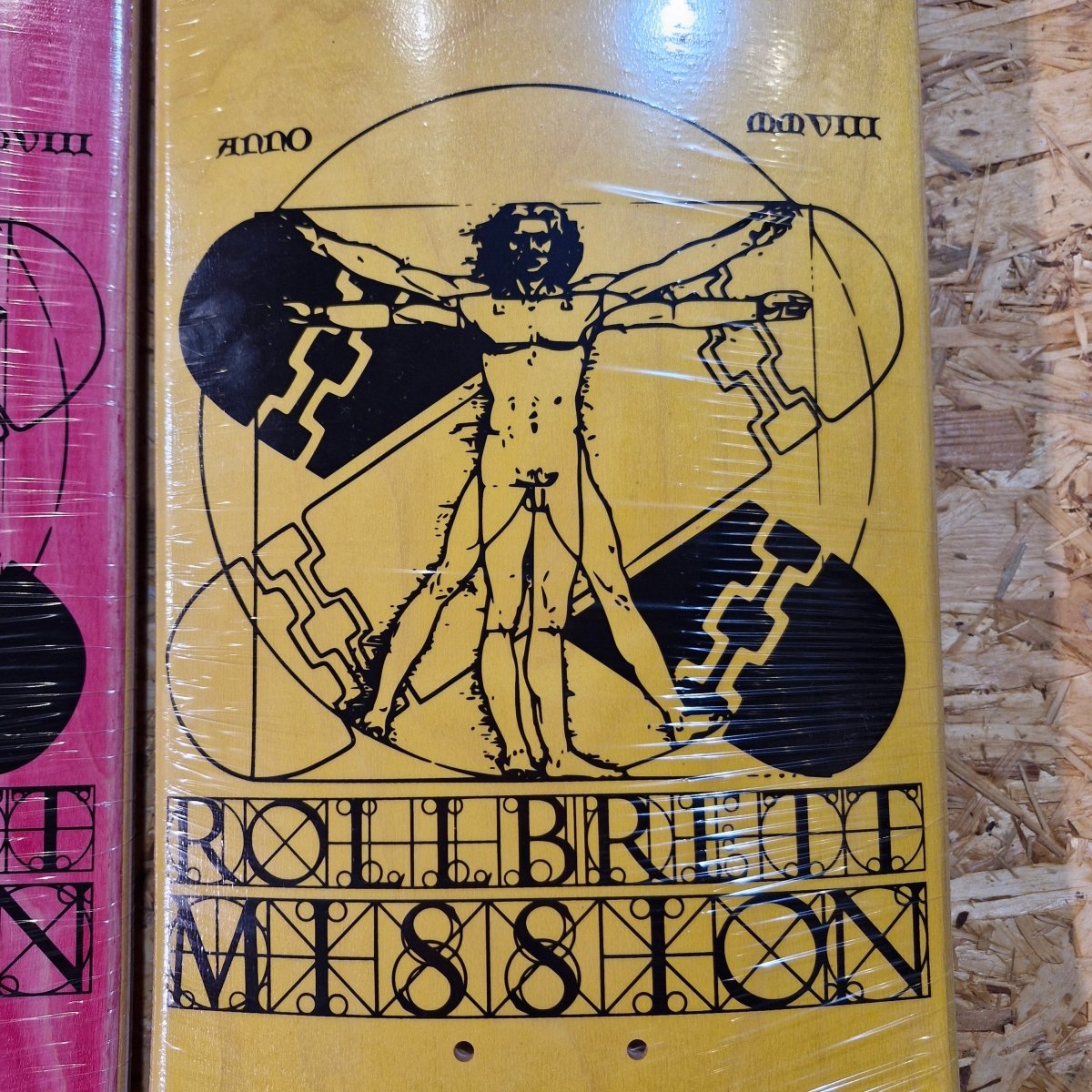 Rollbrett Mission Vitruvian 8.0 Logo Deck - Skateboard - Decks - Rollbrett Mission