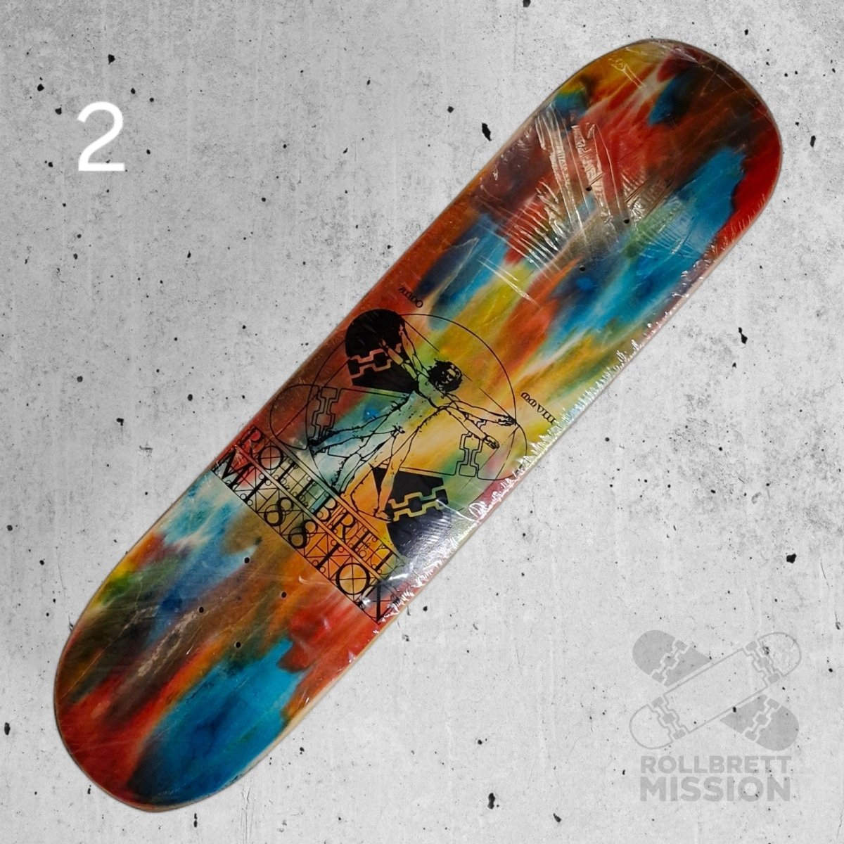 Rollbrett Mission Vitruvian Acid 8.0 Deck - Skateboard - Decks - Rollbrett Mission