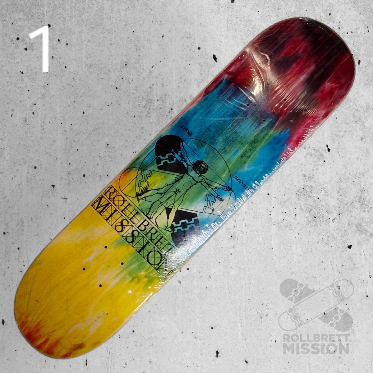 Rollbrett Mission Vitruvian Acid 8.0 Deck - Skateboard - Decks - Rollbrett Mission