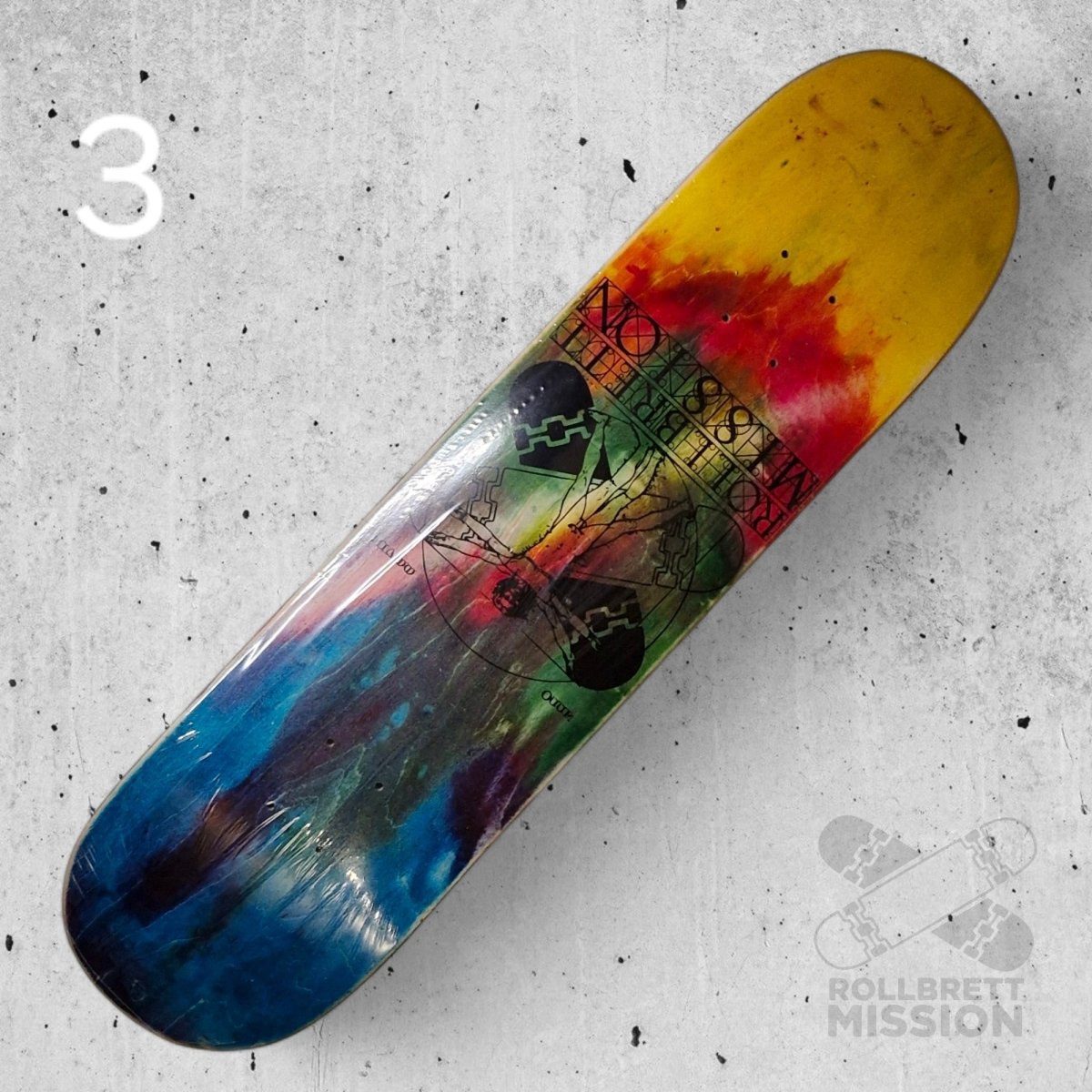 Rollbrett Mission Vitruvian Acid 8.0 Deck - Skateboard - Decks - Rollbrett Mission