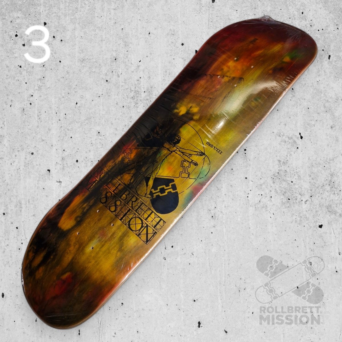 Rollbrett Mission Vitruvian Acid 8.5 Deck - Skateboard - Decks - Rollbrett Mission