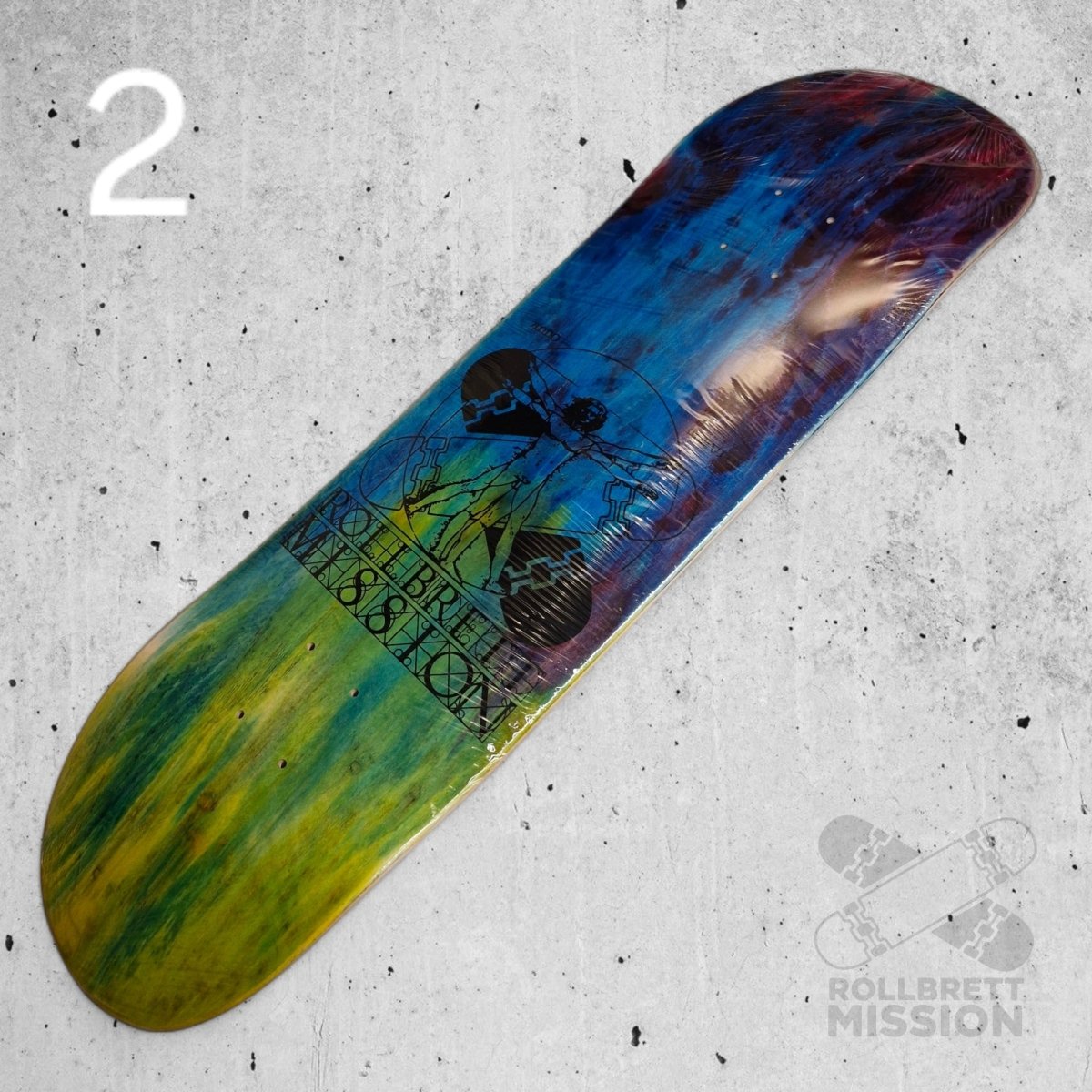 Rollbrett Mission Vitruvian Acid 8.5 Deck - Skateboard - Decks - Rollbrett Mission