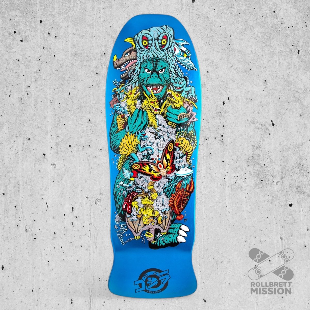 Santa Cruz Godzilla Kaiju Roskopp 10.125 Deck - Skateboard - Decks - Rollbrett Mission