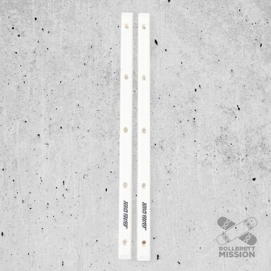 Santa Cruz Slimline Rails white - Skateboard - Kleinteile - Rollbrett Mission