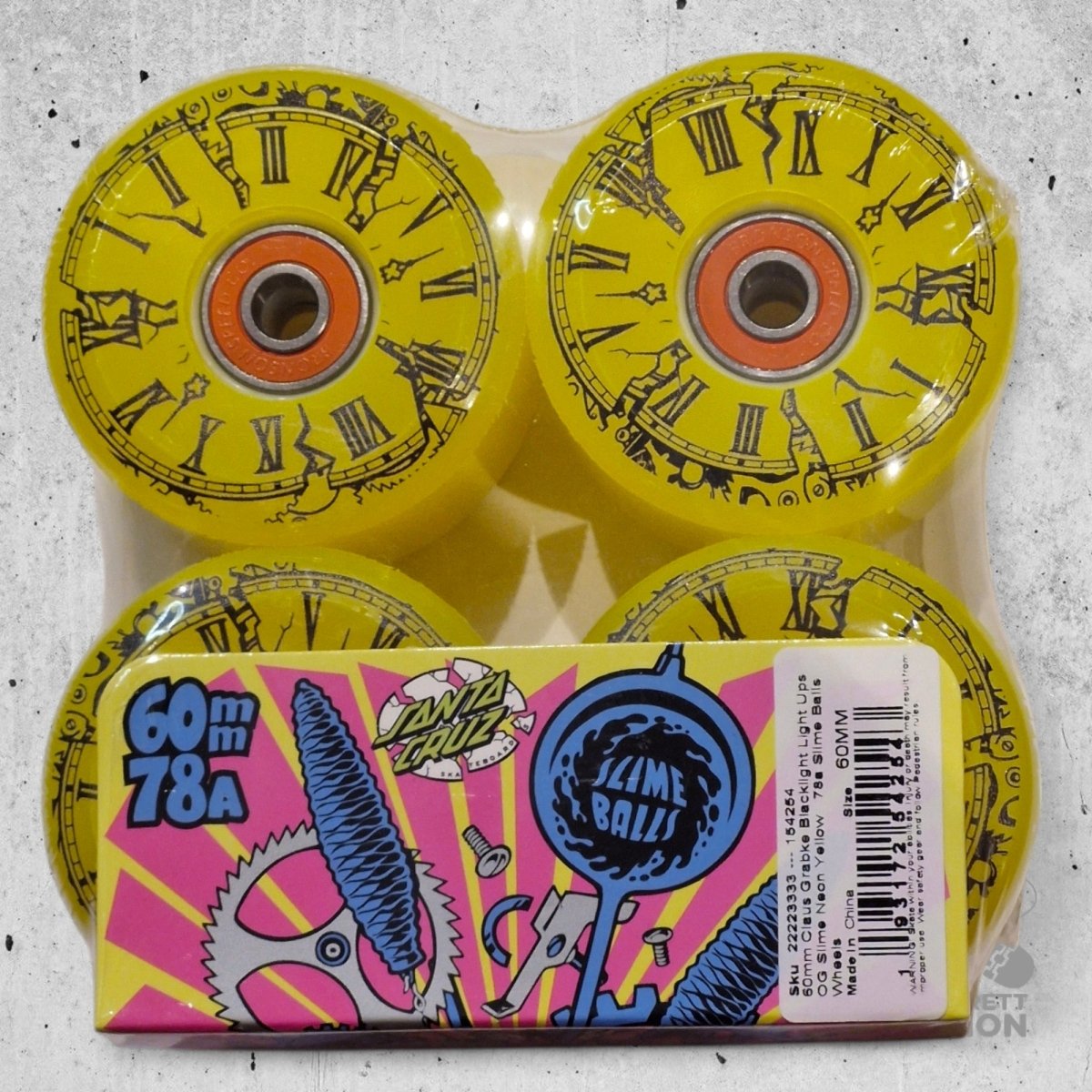 Slime Balls Claus Grabke Light Ups 78a 60mm Skateboard Wheels - Skateboard - Rollen - Rollbrett Mission