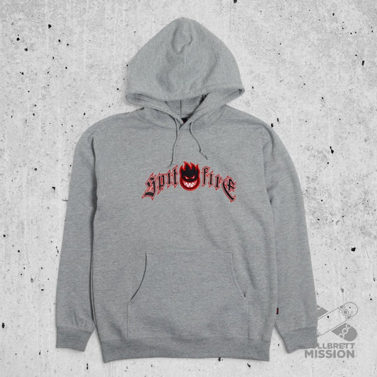 Spitfire Hoodie Immortal Fire grey heather - Shirts & Tops - Rollbrett Mission