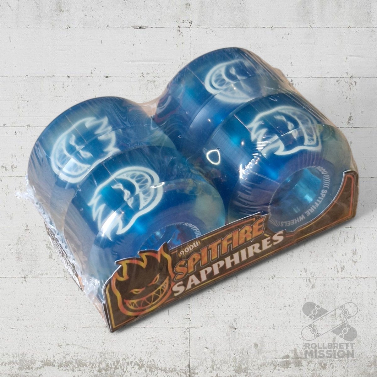 Spitfire Sapphire Clear Blue 56mm 90A Wheels - Skateboard - Rollen - Rollbrett Mission