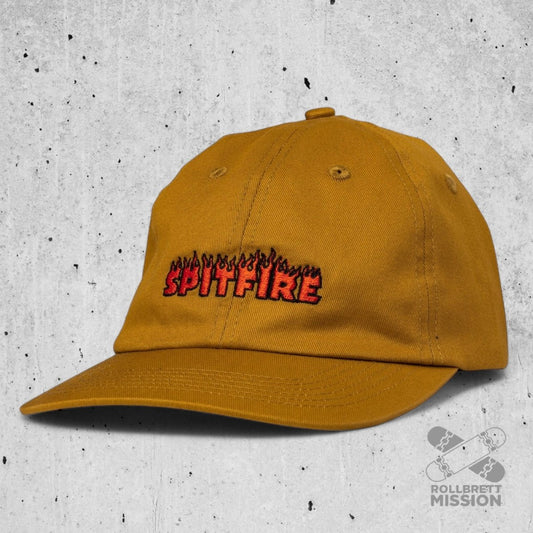 Spitfire Snapback Cap Lil Demonseed Script dark tan - Kopfbekleidung & - tücher - Rollbrett Mission